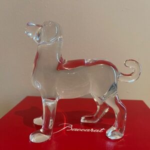 BACCARAT Zodiac Crystal Dog 2018 Figurine NEW with box